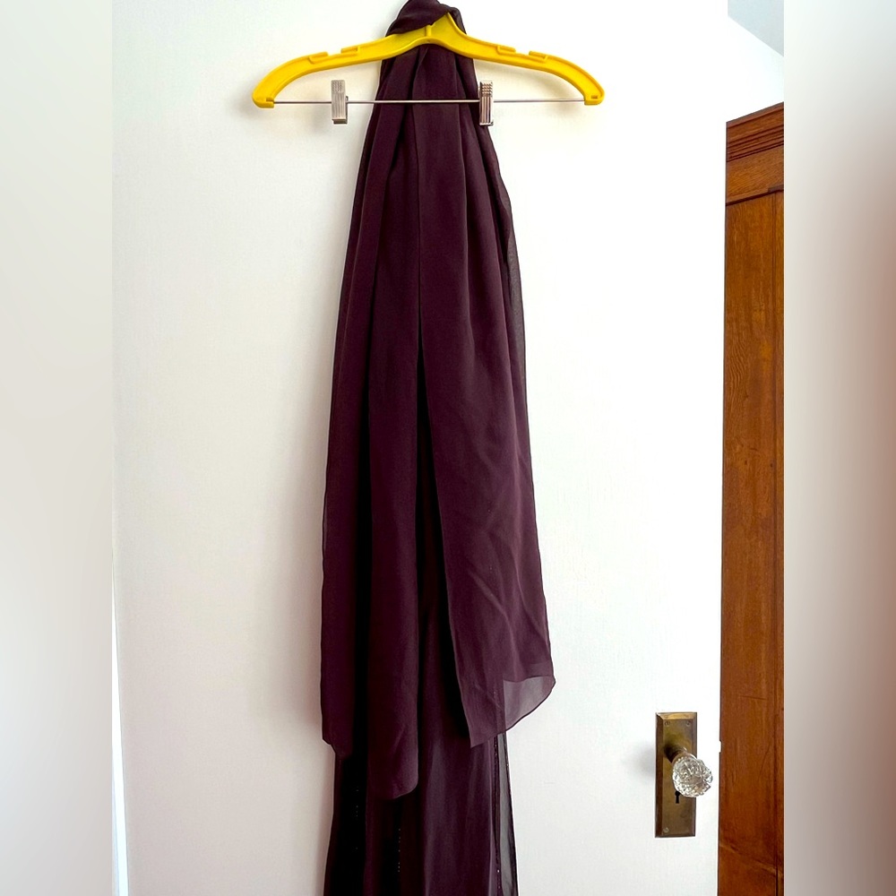 Lightweight deep purple wrap